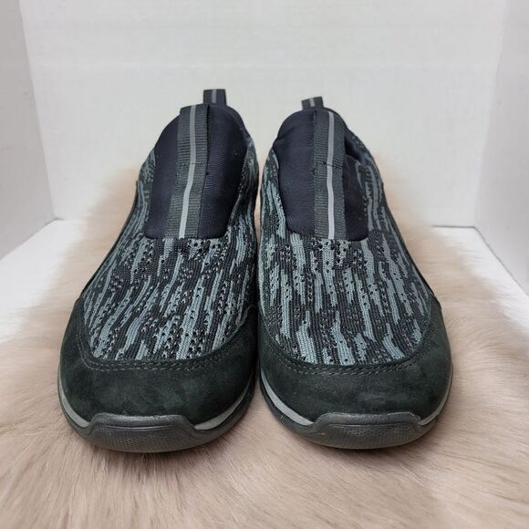 Johnston & Murphy Black Fabric Slip Ons 253215 Mens Shoes Size 11 - Picture 2 of 8